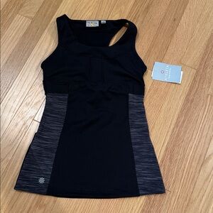 Black and Gray Athletic Tank Top